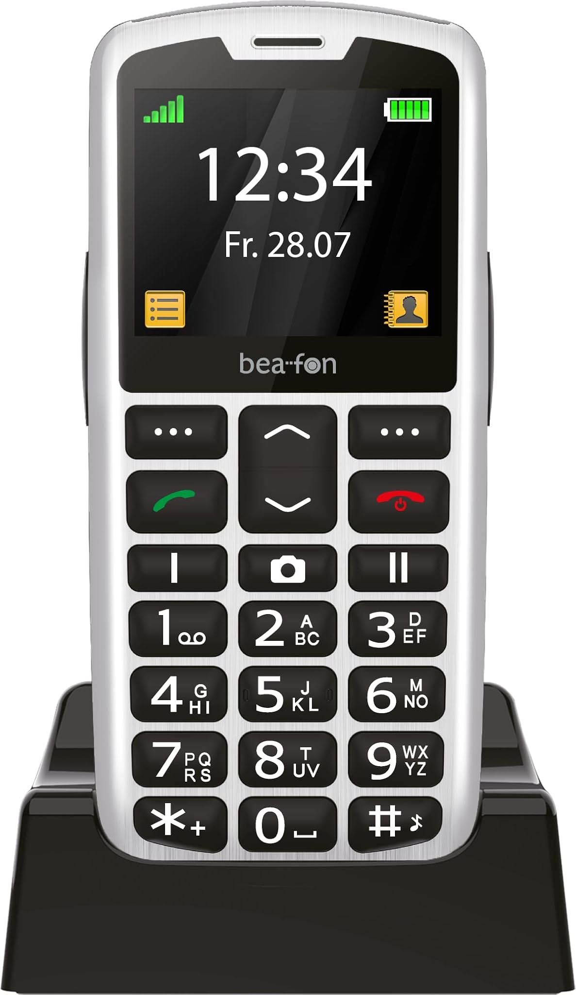 Beafon SL260 Silverline - Telefono a Pulsanti, Argento