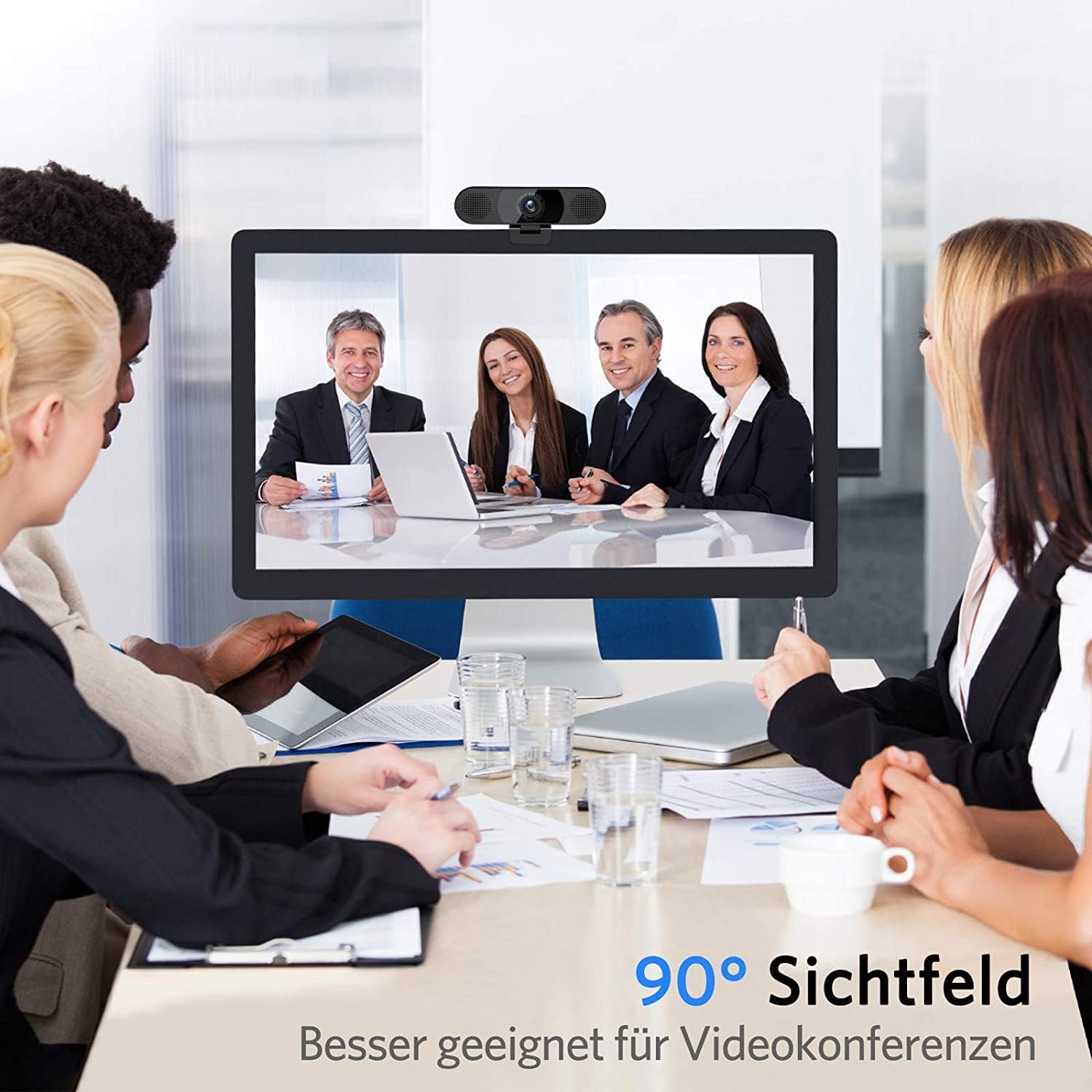 Emeet Webcam C980PRO 1080P con Microfono e Altoparlante - immagine 4