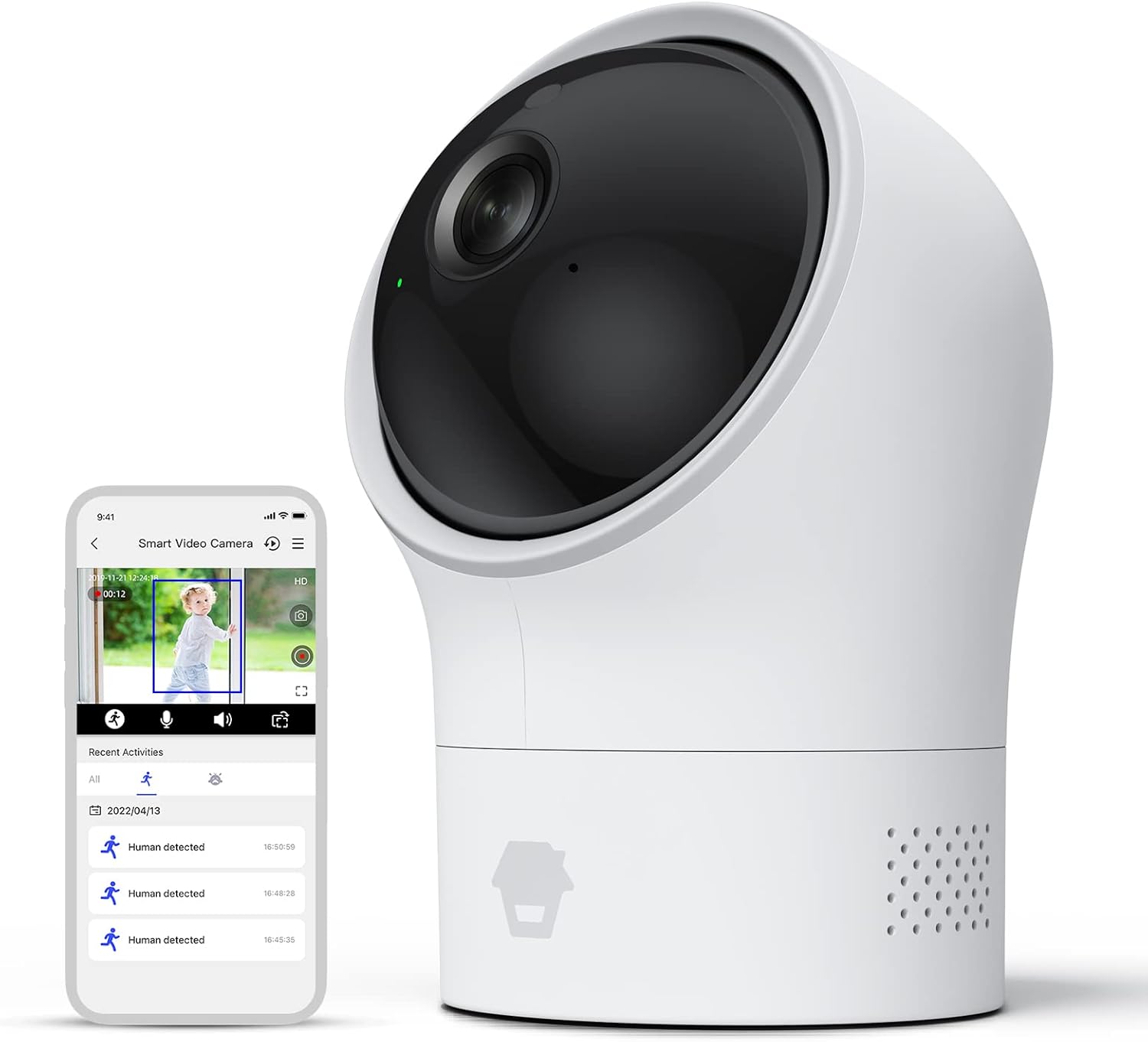 Chuango PT-300Q - Telecamera WiFi 1080P per interni