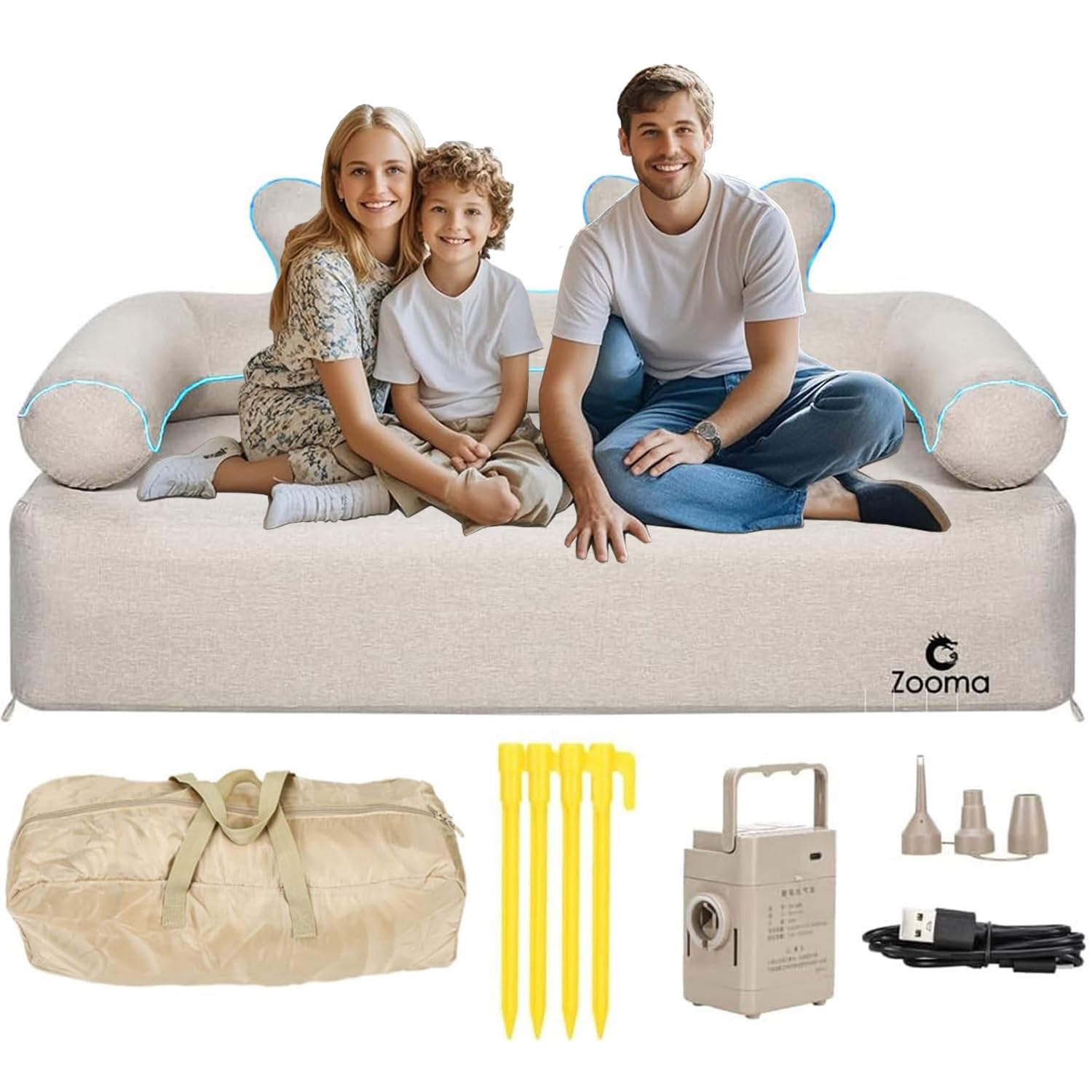 Divano Gonfiabile ad Aria 2 Posti con Pompa