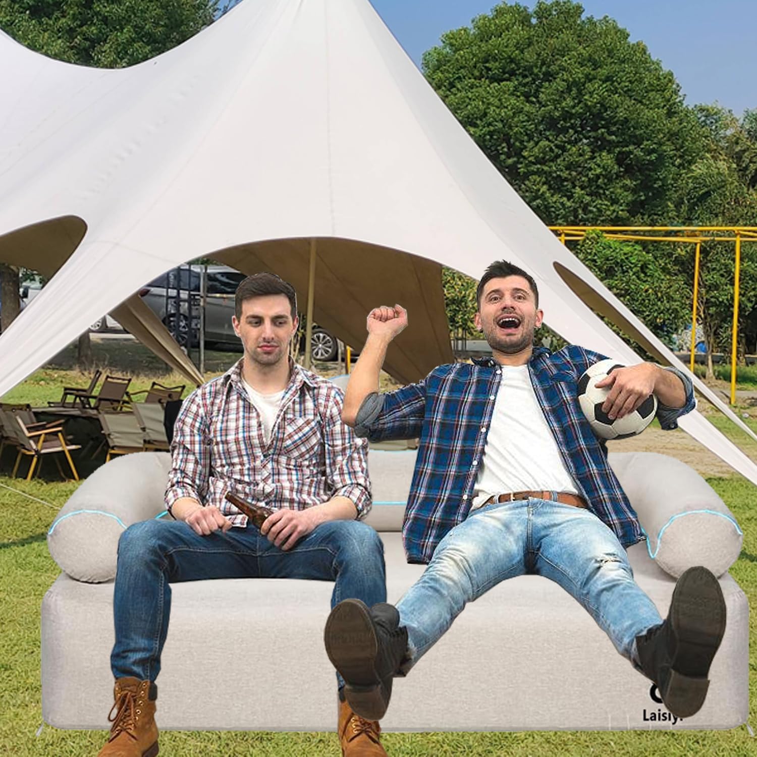 Divano Gonfiabile ad Aria 2 Posti con Pompa - immagine 7