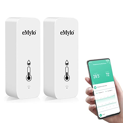 eMylo Termometro Igrometro Ambiente WiFi Interno (2 Pack)
