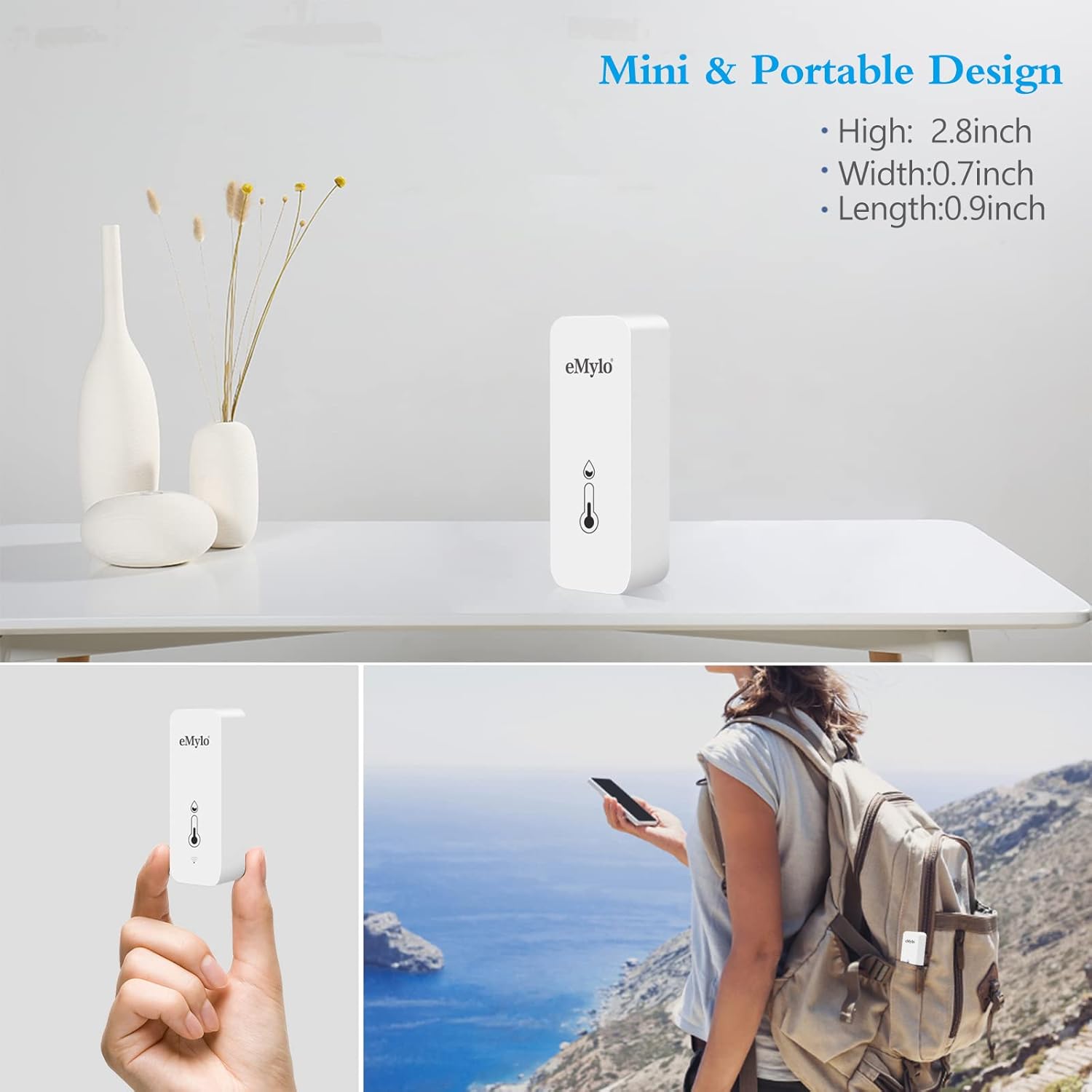 eMylo Termometro Igrometro Ambiente WiFi Interno (2 Pack) - immagine 5