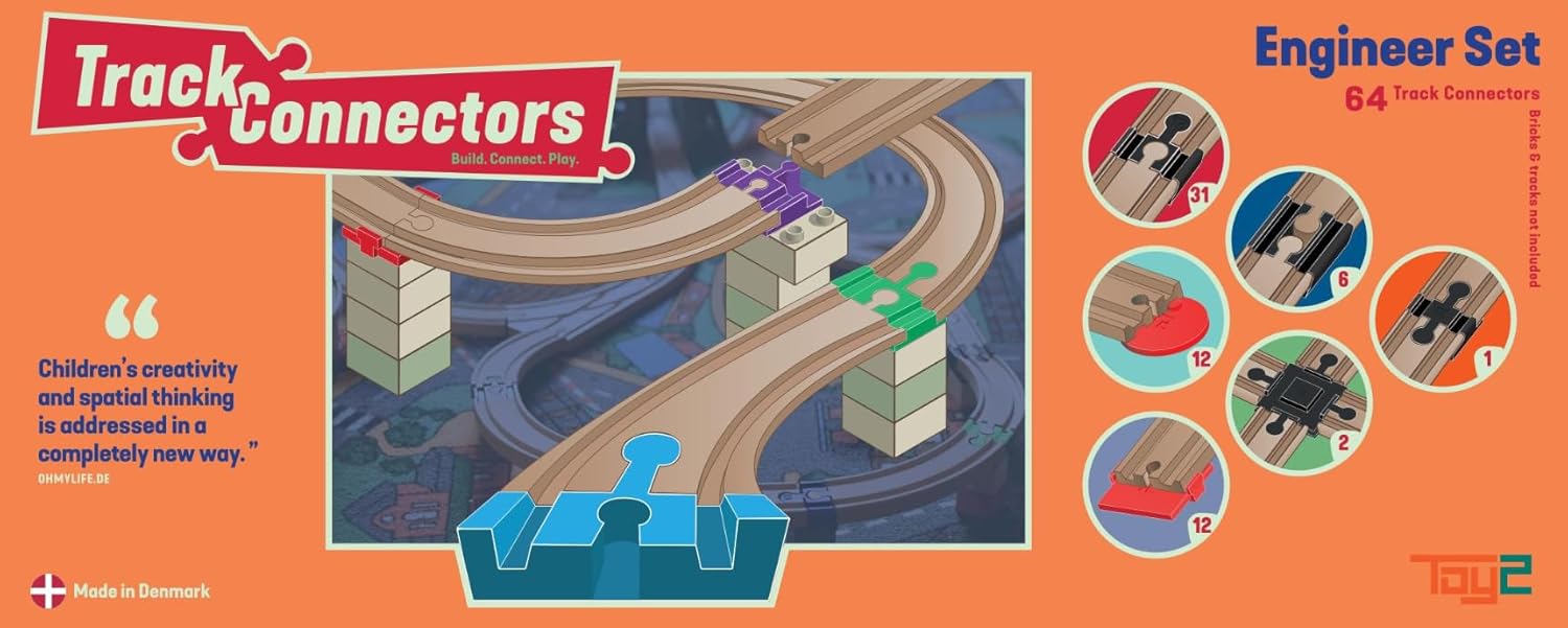 TOY2 Engineer Set 64 Connettori Binari - immagine 2