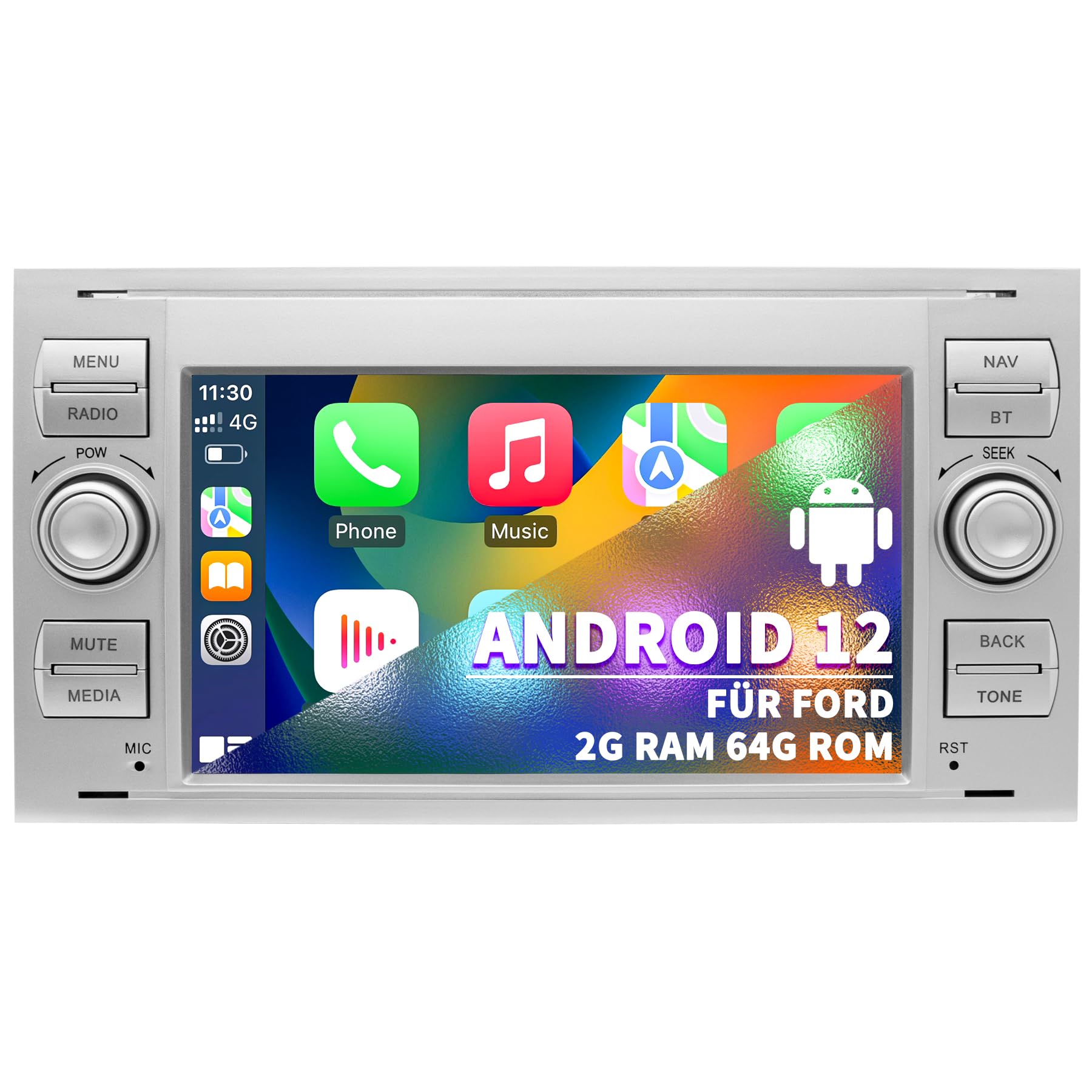 Autoradio Android 12 7" per Ford Focus Mondeo S-Max