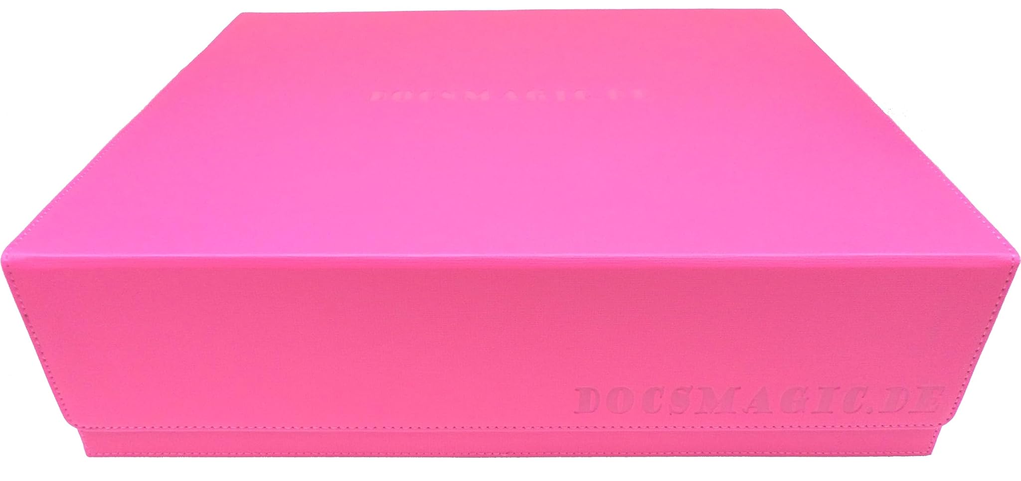 Docsmagic.de Premium 4-Row Trading Card Storage Box Pink