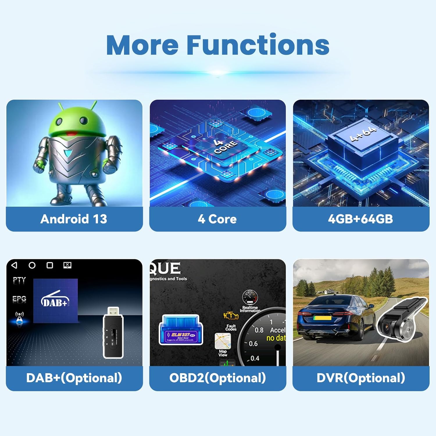 Oiliehu Autoradio Android 10,1" per Opel Karl/Fadil - immagine 7