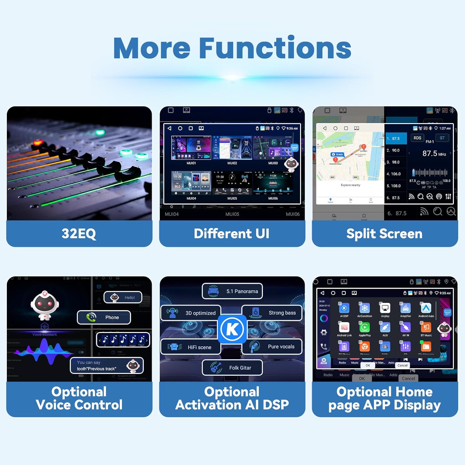 Oiliehu Autoradio Android 10,1" per Opel Karl/Fadil - immagine 8