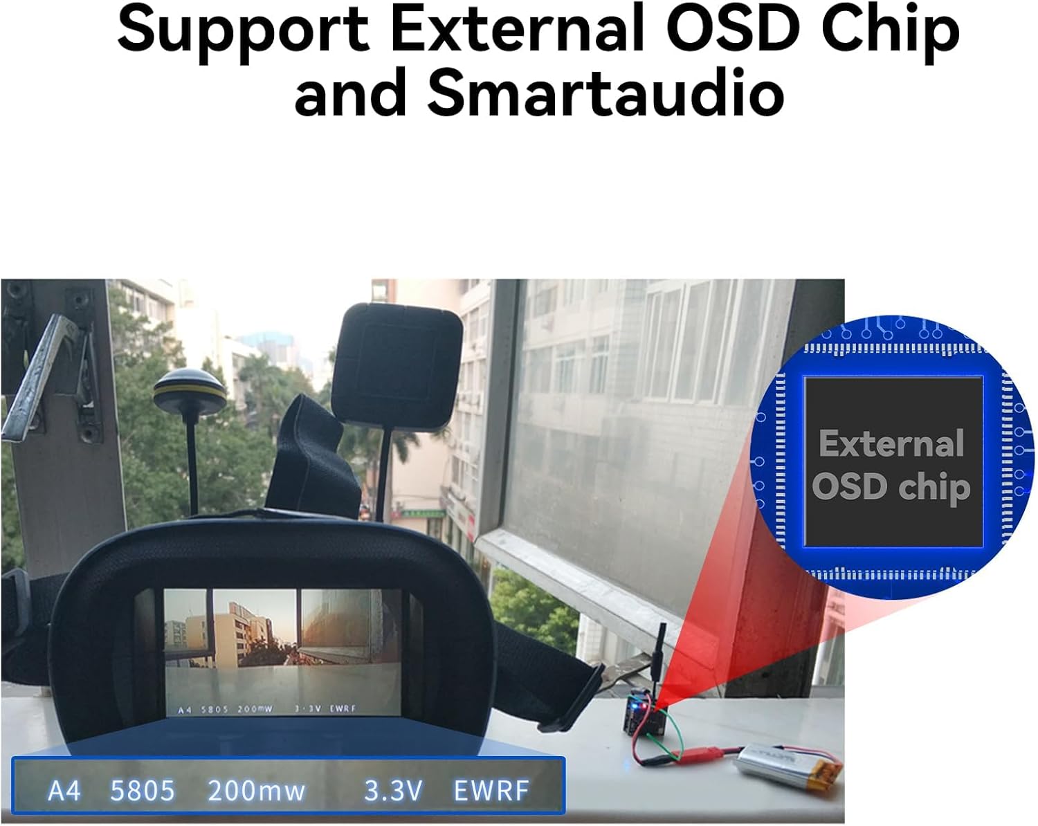 Radiolink Trasmissione Immagini Wireless 5.8G 48CH - immagine 4