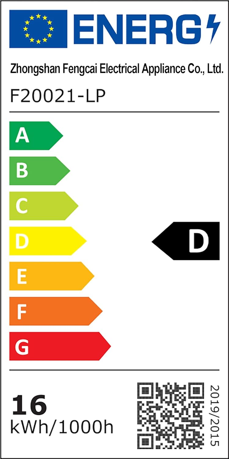 Ventilatore da Soffitto con Luce 106cm, Bianco - immagine 14