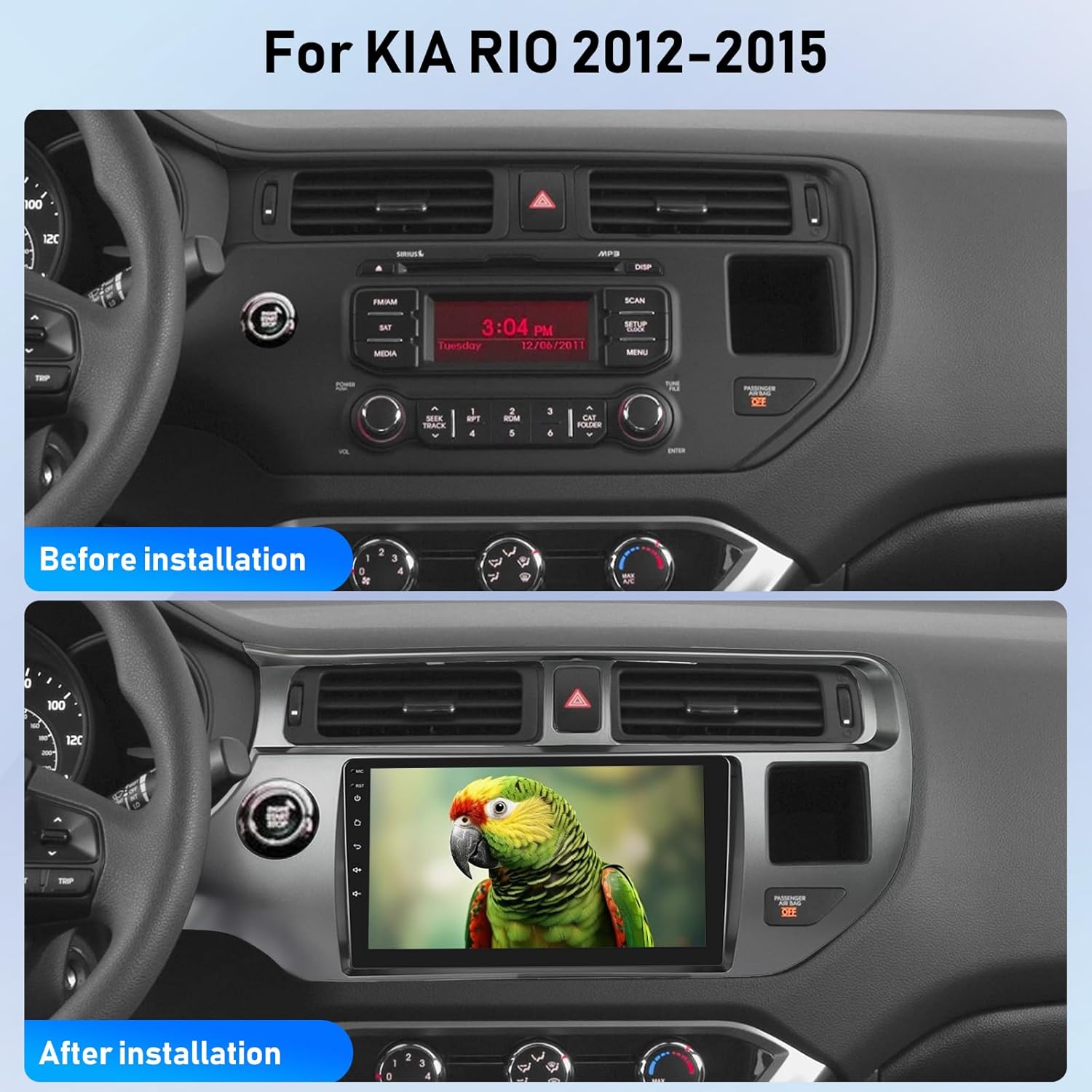 Nhopeew Autoradio Android 13 per KIA RIO 2012-2015 - immagine 2