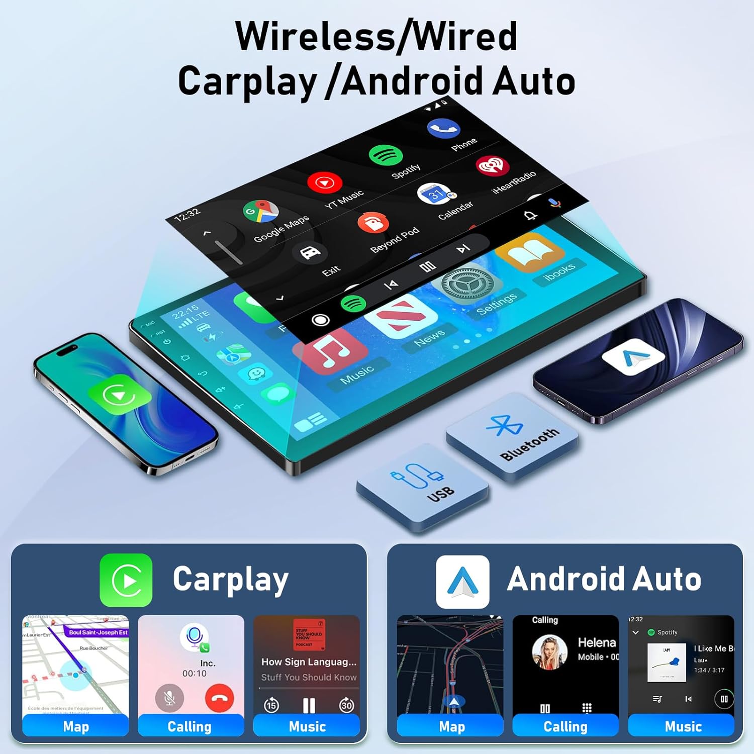 Nhopeew Autoradio Android 13 per KIA RIO 2012-2015 - immagine 3