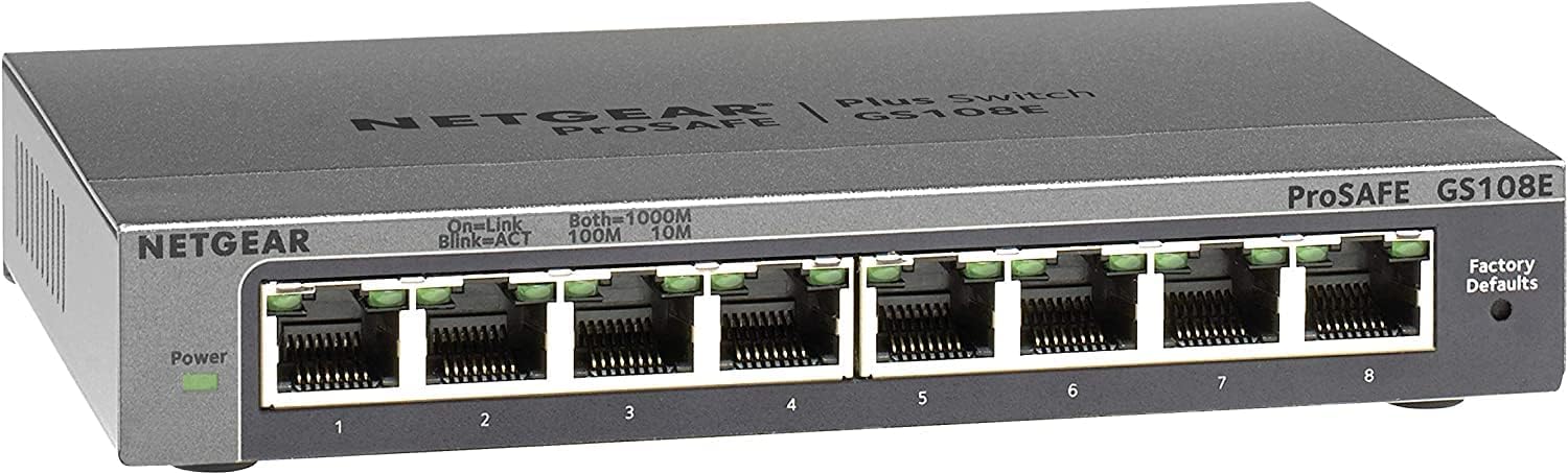 Netgear GS108E - Switch Gigabit Ethernet Plus a 8 porte - immagine 1