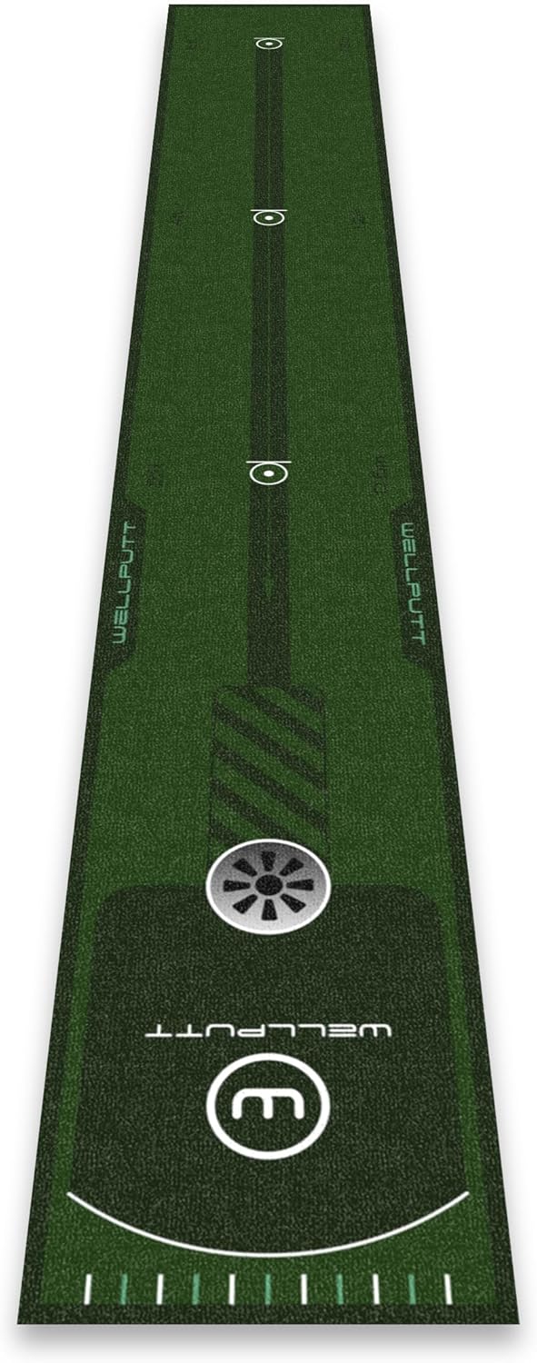 WELLPUTT - Tappetino da Putting Allenamento Golf - 240cm Essential - immagine 1