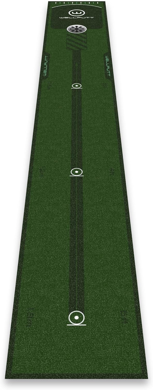 WELLPUTT - Tappetino da Putting Allenamento Golf - 240cm Essential - immagine 2
