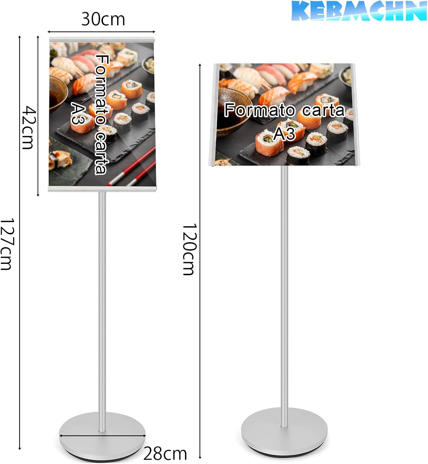 Espositore per Manifesti A3, Argento - immagine 2