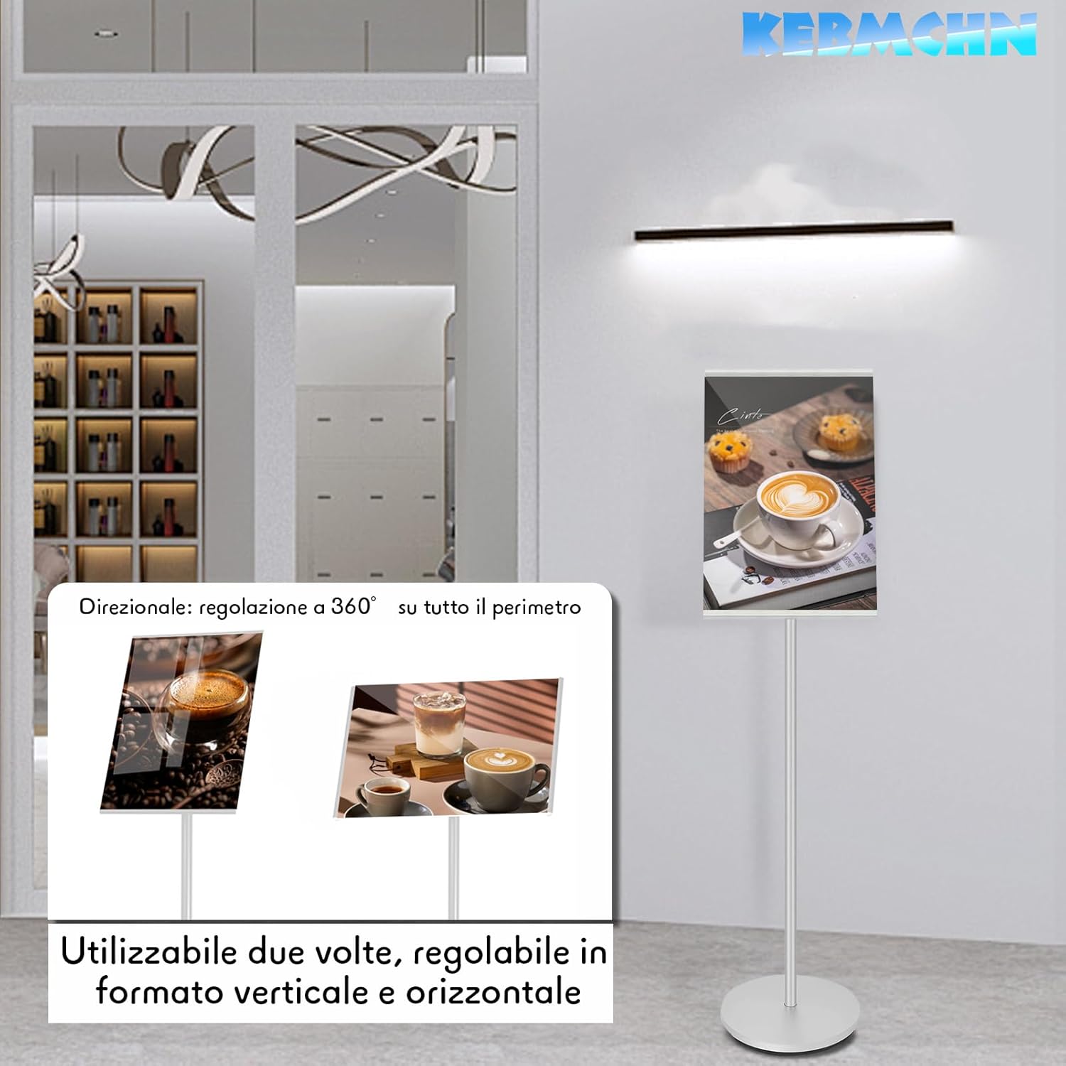 Espositore per Manifesti A3, Argento - immagine 3