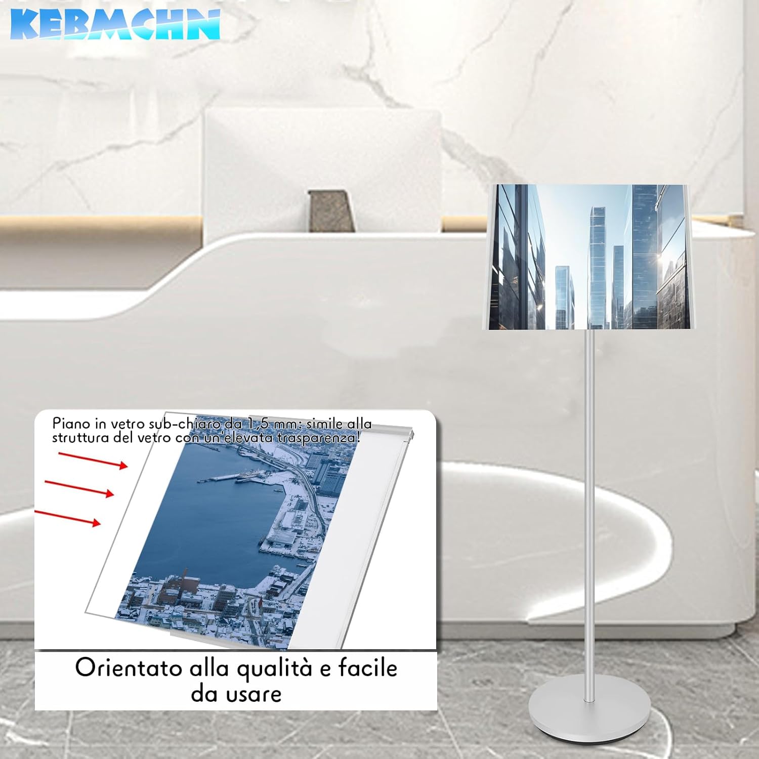 Espositore per Manifesti A3, Argento - immagine 4