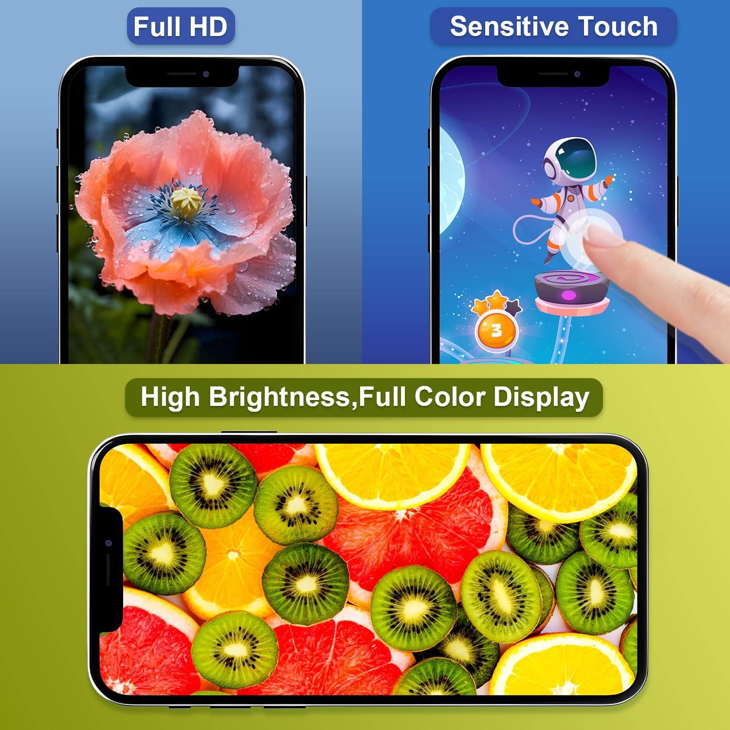 Brinonac Display per iPhone 13 PRO 6,1" Full HD - immagine 4