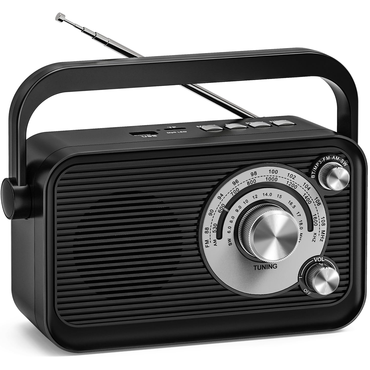 Tendak Radio Portatile FM/AM/SW con Bluetooth