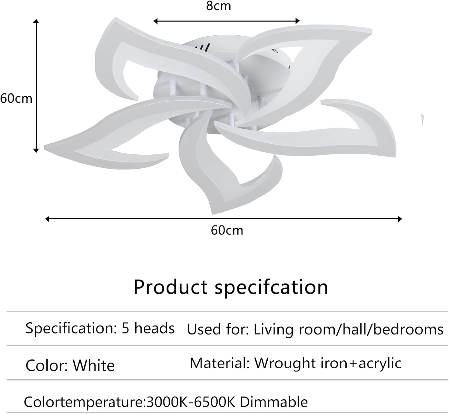 Riserva Plafoniera LED Soffitto Moderna Dimmerabile 40W - immagine 3