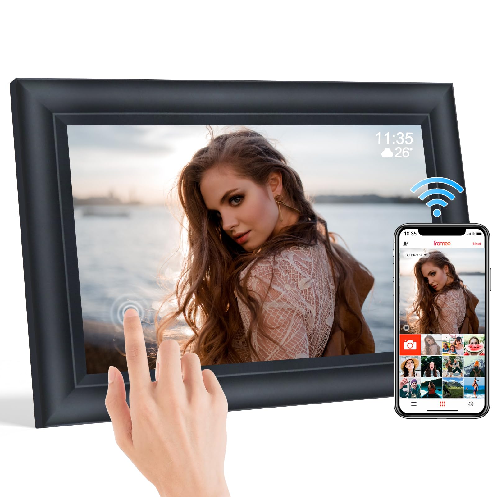 Tsitsc Cornice Digitale WiFi 10.1" HD IPS Touch