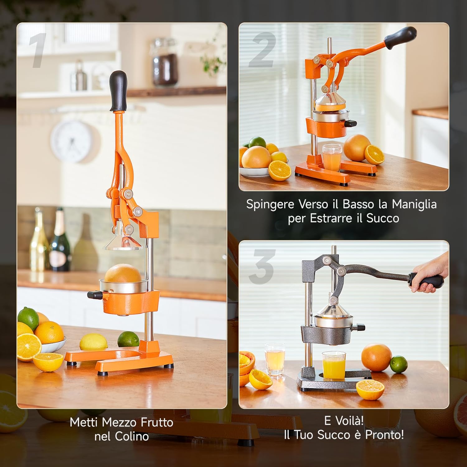 Co-z Spremiagrumi Manuale Professionale a Leva - immagine 4