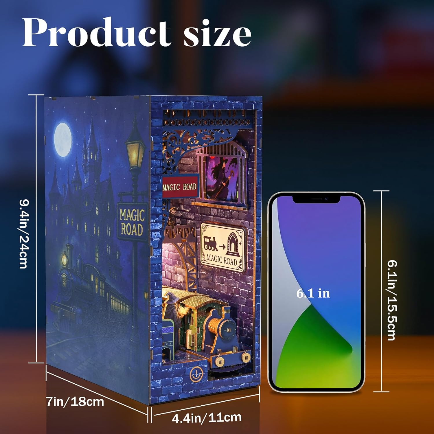 Kit 3D Fai da Te per Angolo del Libro con LED - immagine 2