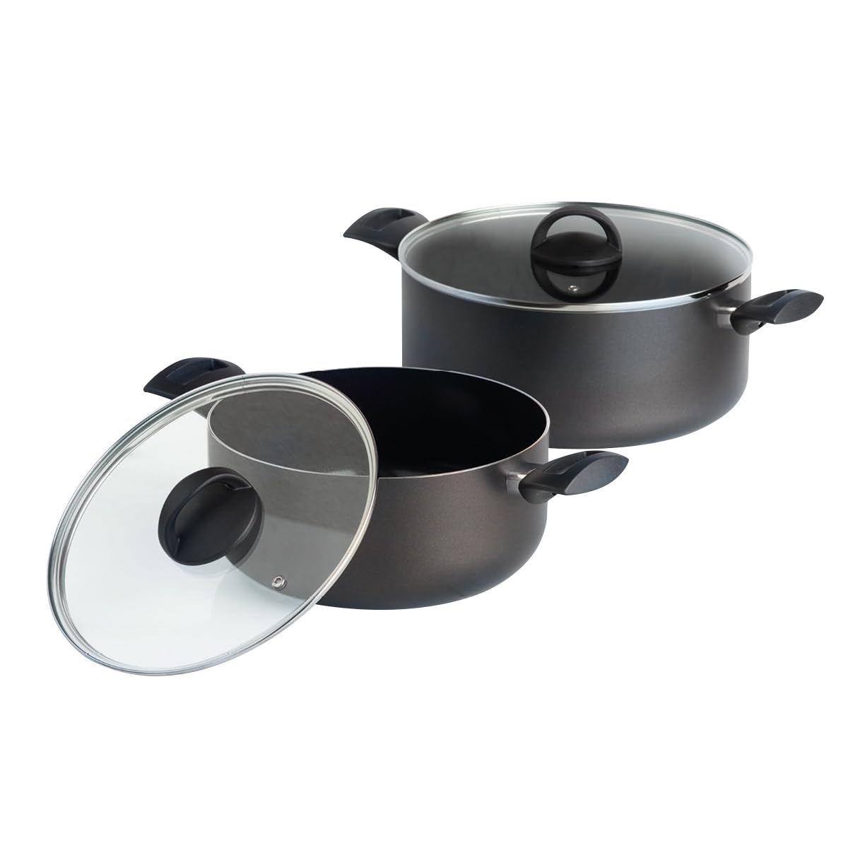 Qdesign BLACK+ - Set 2 Padelle Alluminio Antiaderenti