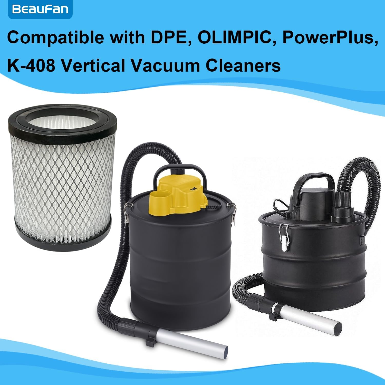 2 Filtri HEPA Compatibili DPE, OLIMPIC, PowerPlus, K-408 - immagine 2