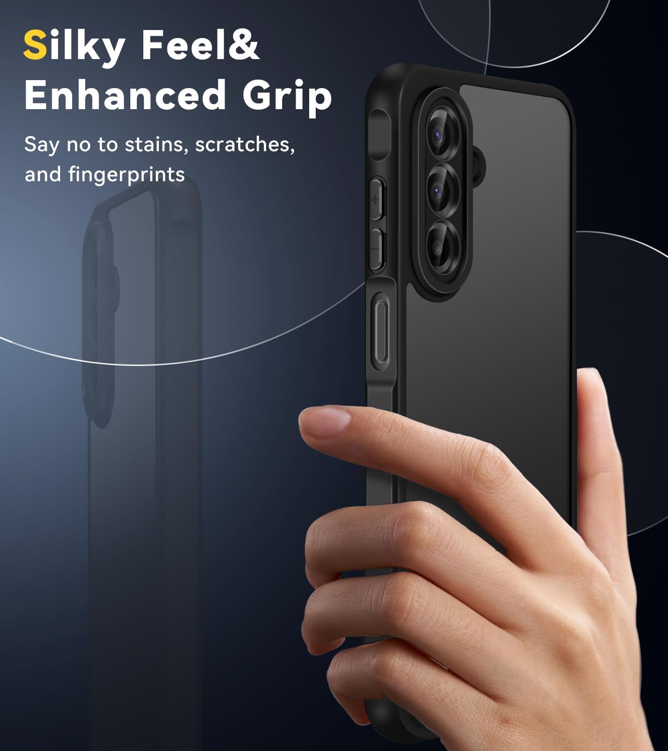 Ivoler Cover Opaca Samsung Galaxy A17 4G/5G con 2 Vetri - immagine 5