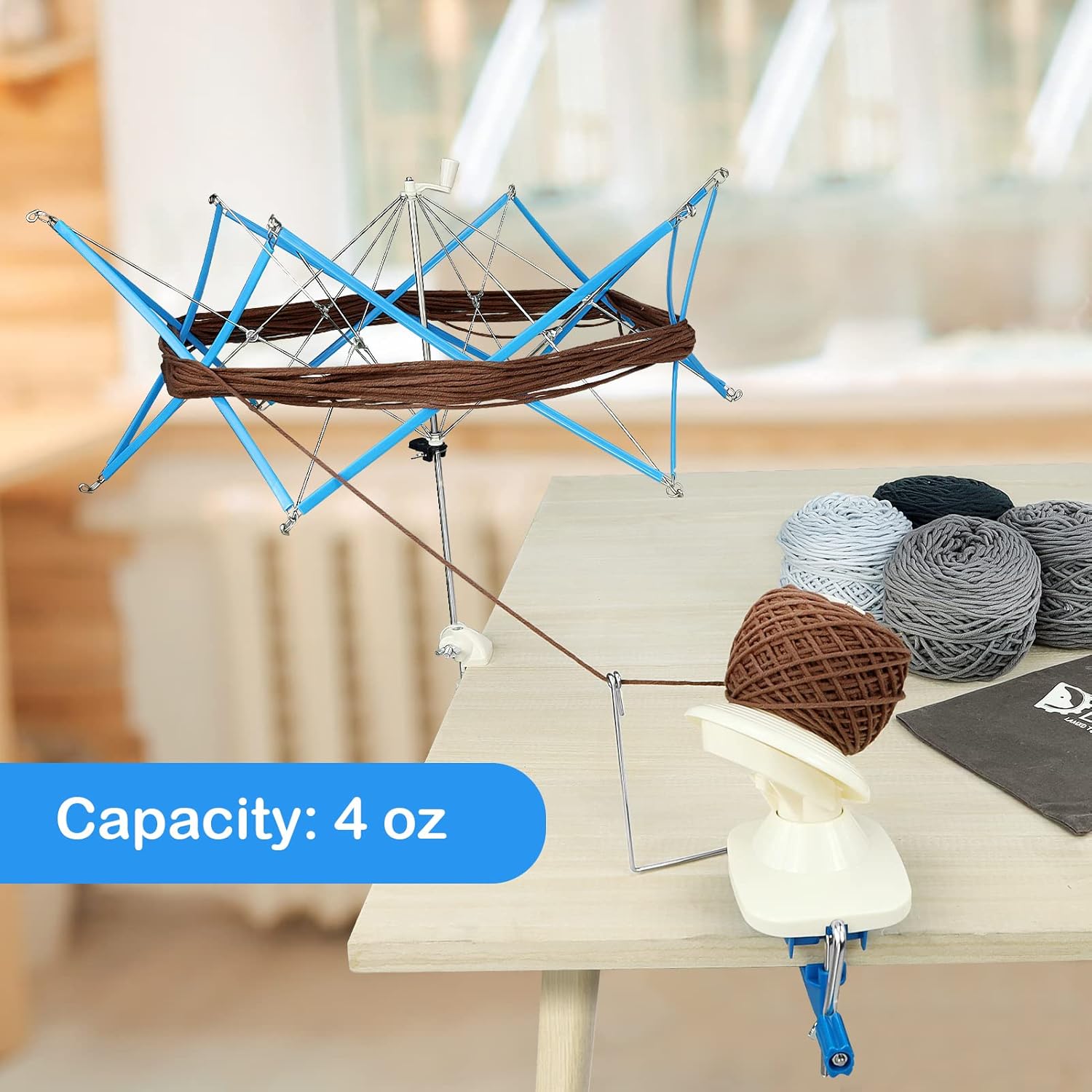 Lamxd Avvolgitore Manuale per Gomitoli e Filo Swift - immagine 3