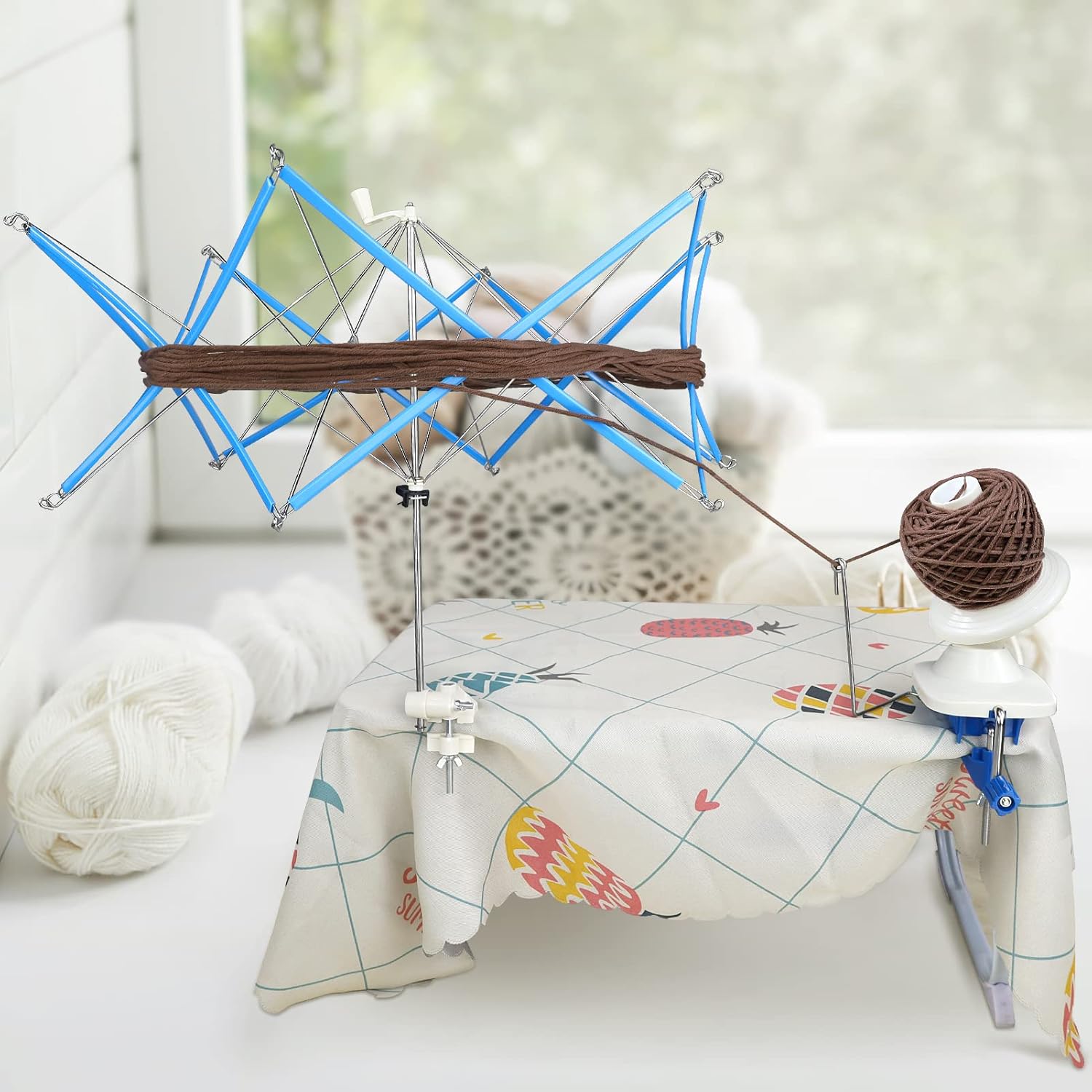 Lamxd Avvolgitore Manuale per Gomitoli e Filo Swift - immagine 6