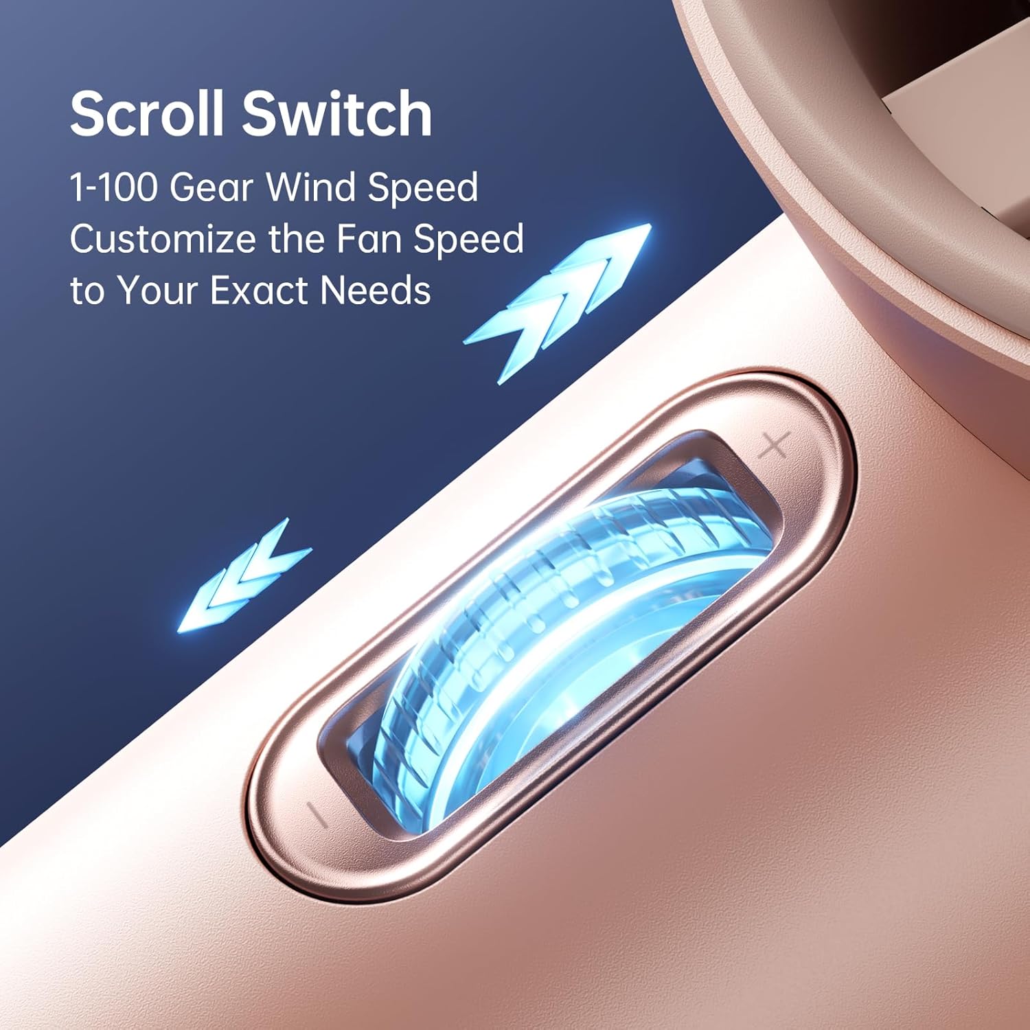 Jisulife Mini Turbo Ventilatore Portatile 3600mAh, Rosa - immagine 4