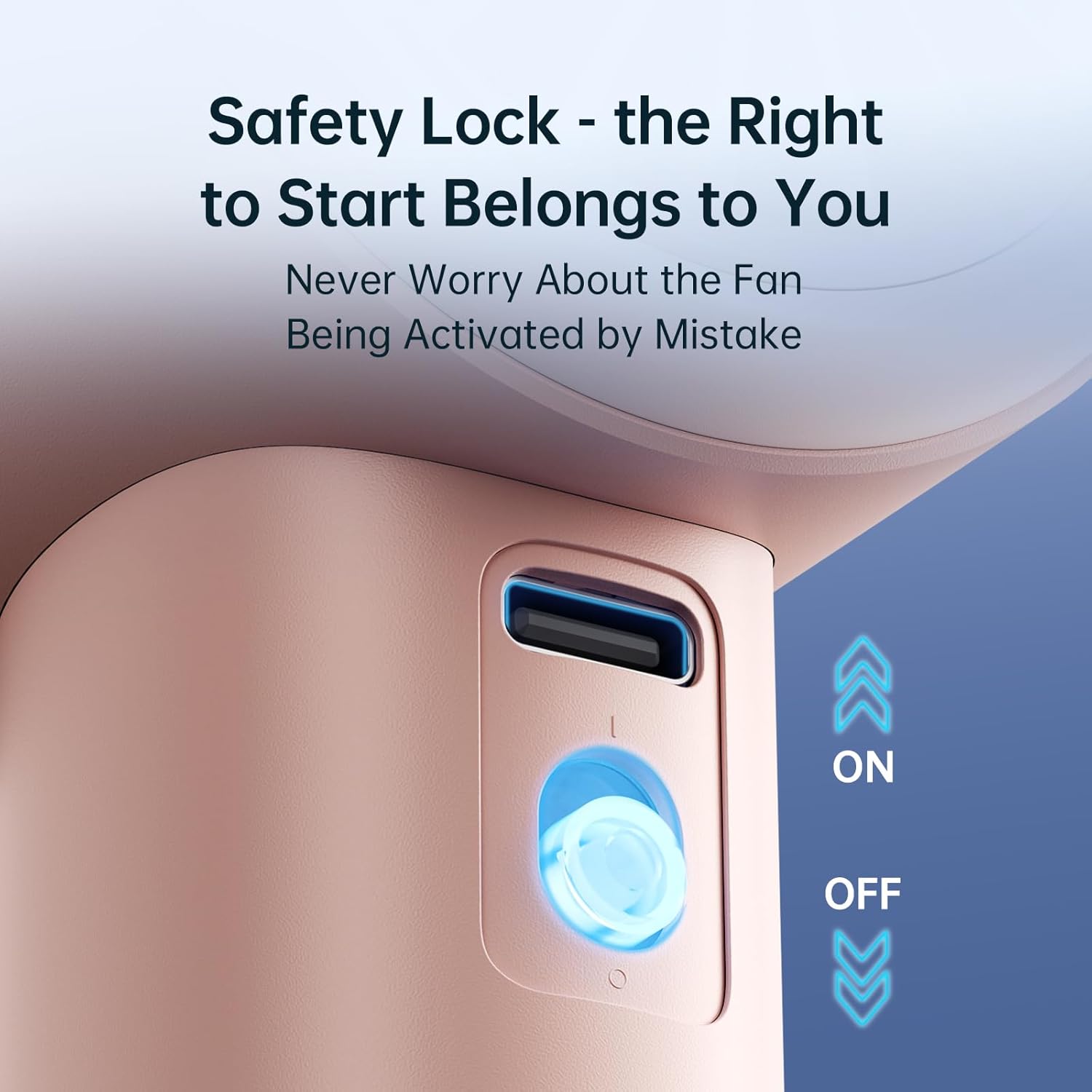 Jisulife Mini Turbo Ventilatore Portatile 3600mAh, Rosa - immagine 5