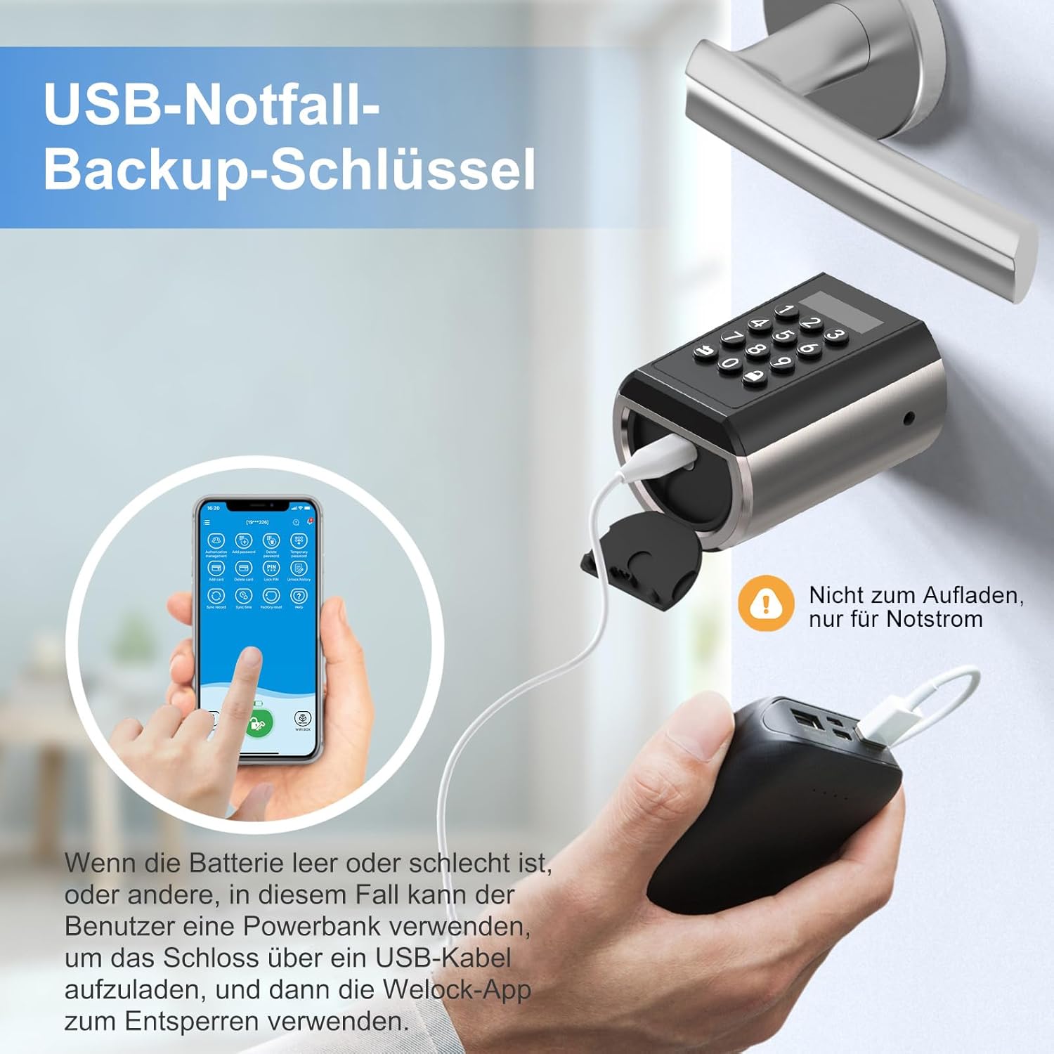 Ruilon PCB51 - Serratura Elettronica Smart IP65 - immagine 5