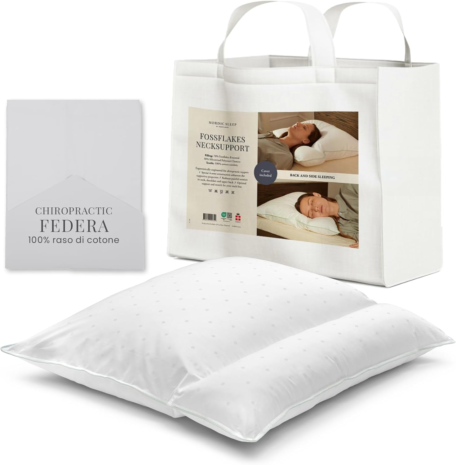 Fossflakes Cuscino Supporto Collo Ergonomico