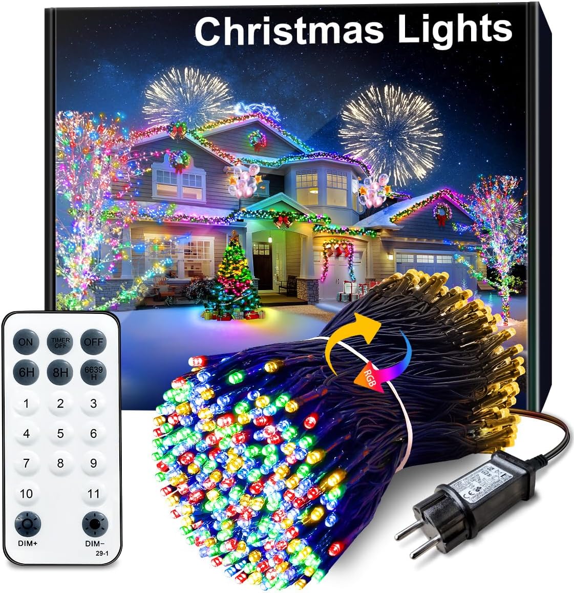 Catene Luminose per Esterni 105M 1000 LED - immagine 1