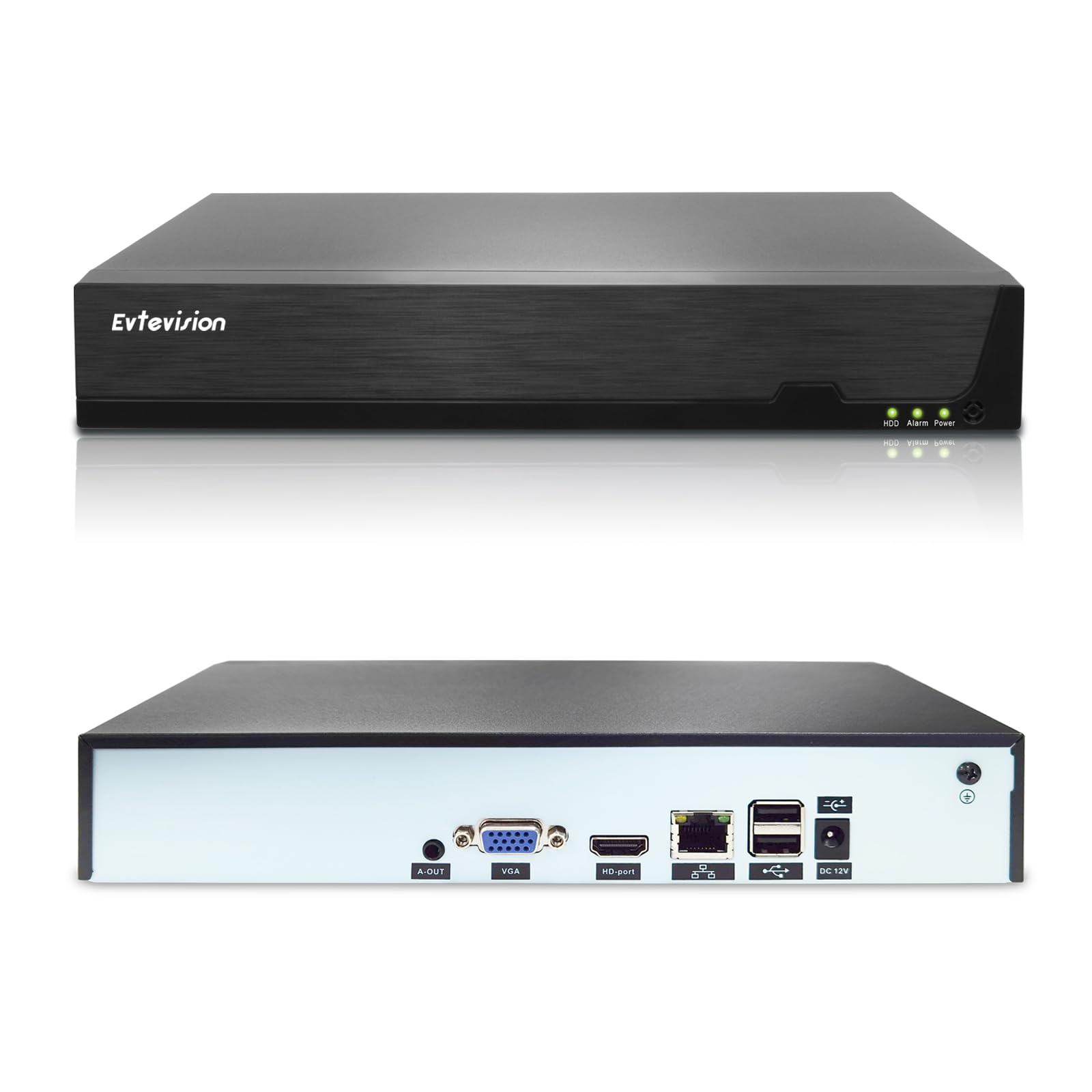 Evtevision 4K NVR 36CH Network Video Recorder