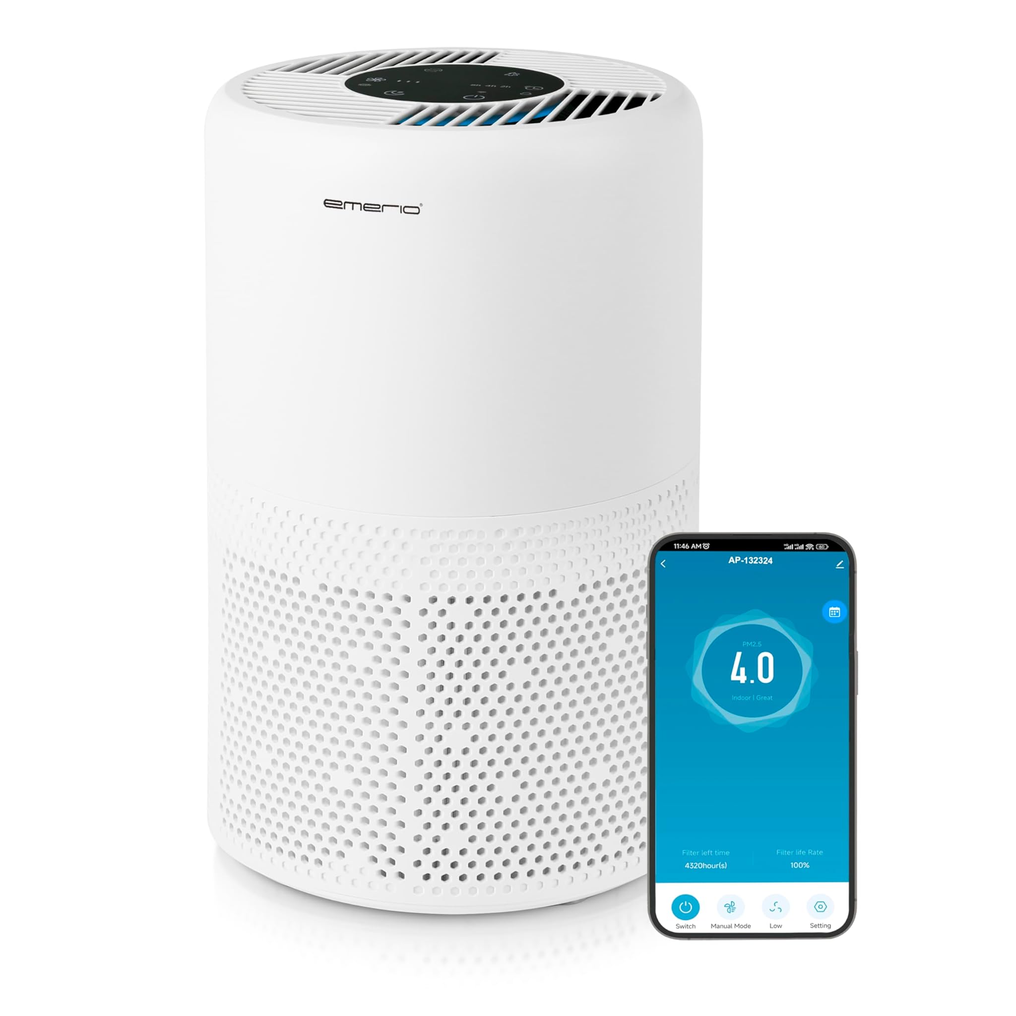 Emerio Purificatore d'Aria con Filtro HEPA 13