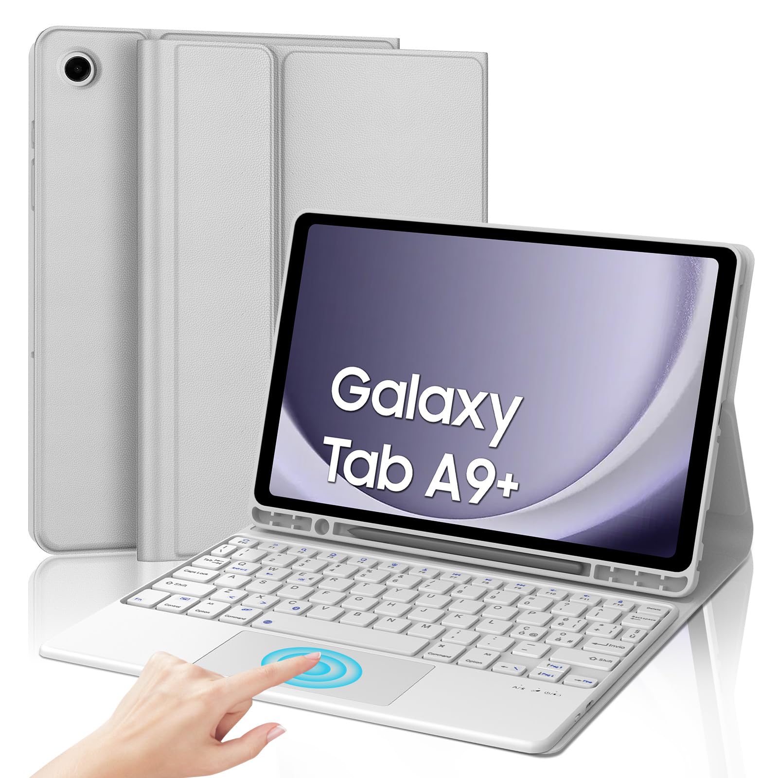 IVEOPPE Tastiera per Samsung Galaxy Tab A9 Plus 11" con Touchpad