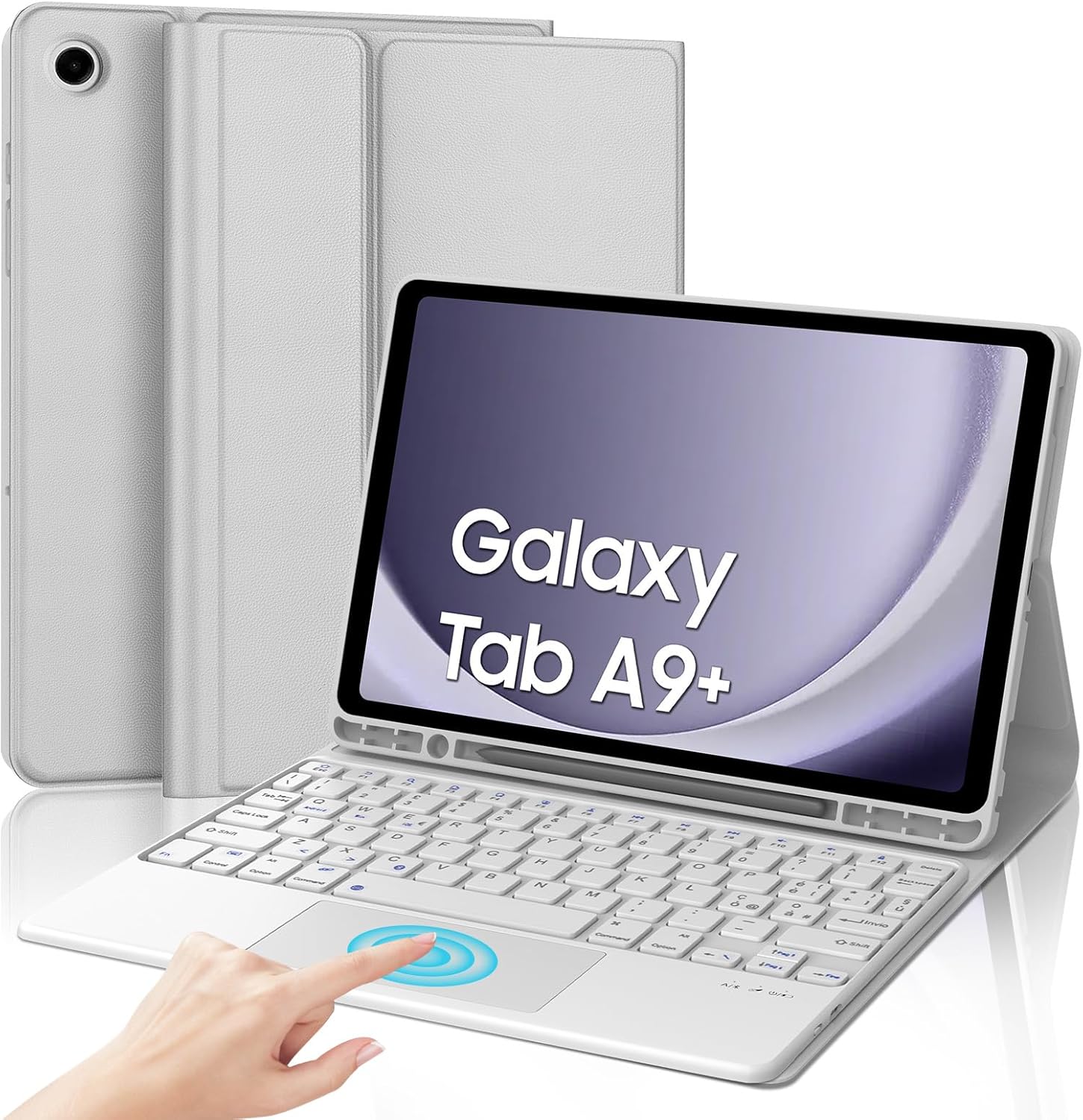 IVEOPPE Tastiera per Samsung Galaxy Tab A9 Plus 11" con Touchpad - immagine 1