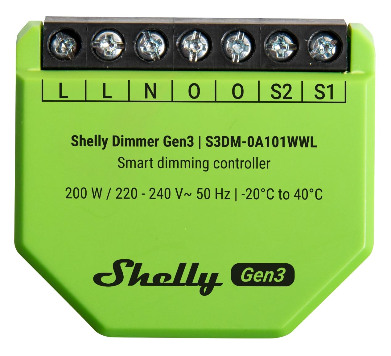 Shelly 052 Dimmer, Verde