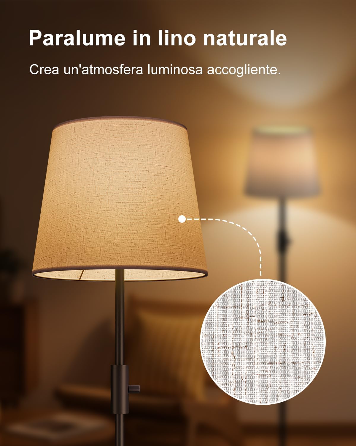 DUSKTEC Lampada da Terra Smart RGB per Salotto - immagine 7