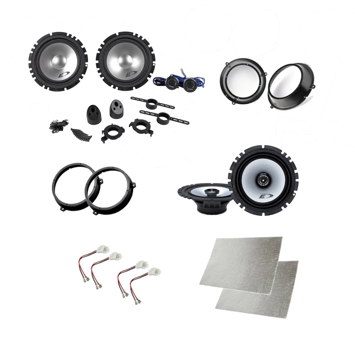 Kit 6 Casse Alpine per Fiat Panda (2003-2012)
