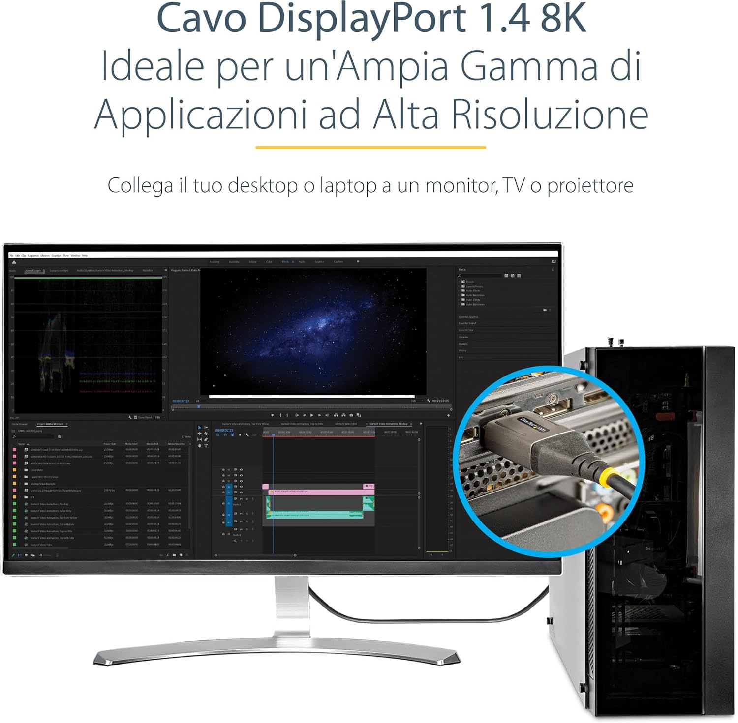 Startech.com Cavo DisplayPort 1.4 Certificato VESA 5m - immagine 6