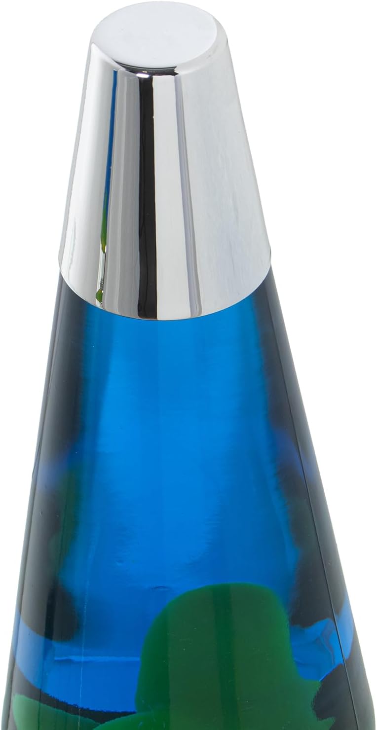 LÁMPARA LAVA METAL BRILLO LÍQUIDO VERDE/AZUL - immagine 4