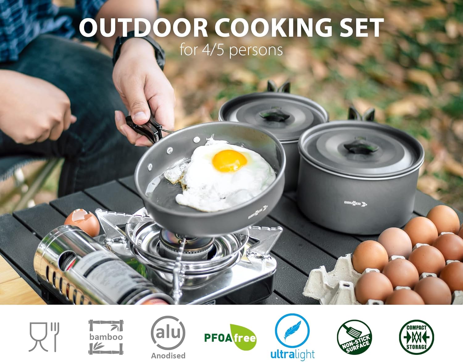 Brunner Set Pentole Outdoor Packpot Ultralite 20 - immagine 6