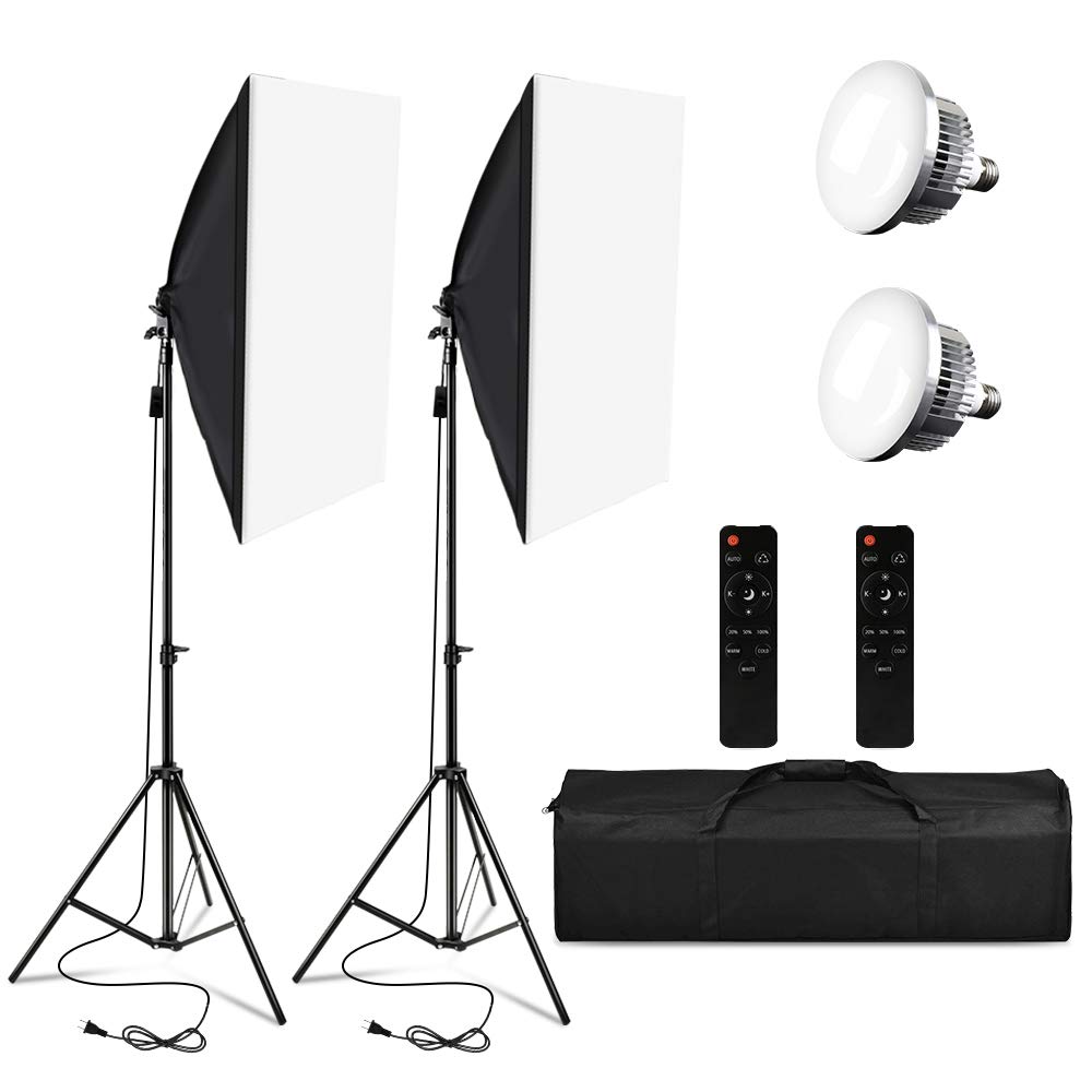 Softbox-Beleuchtungsset Professionale con Stativo 2M