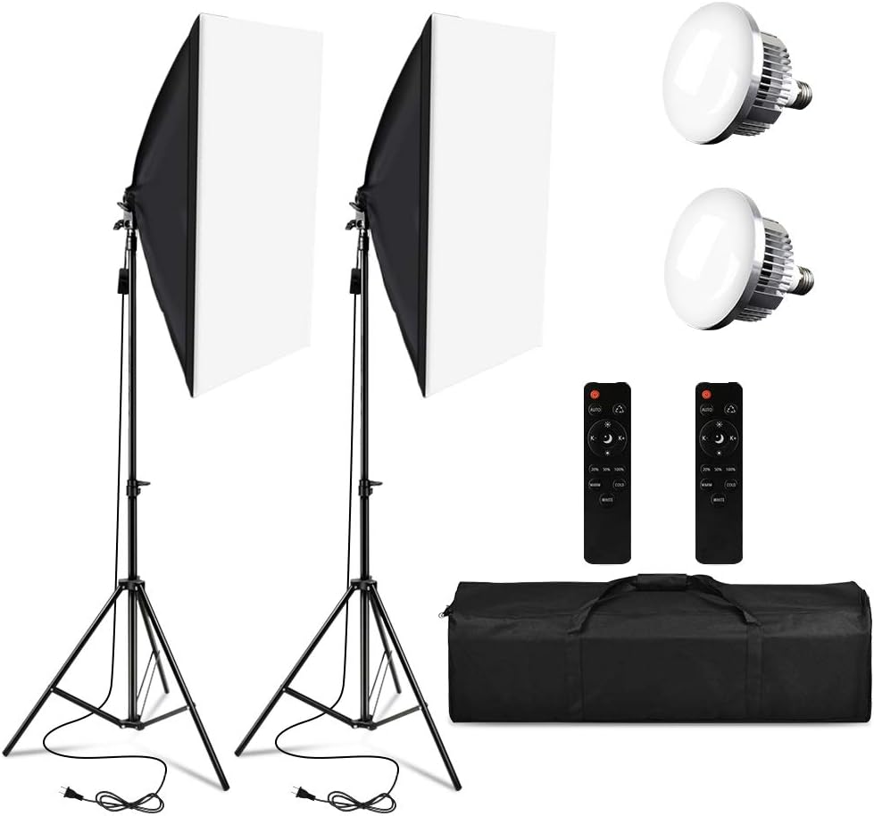 Softbox-Beleuchtungsset Professionale con Stativo 2M - immagine 1